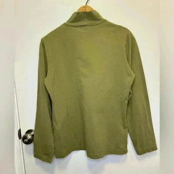 Woolrich women’s long sleeve turtleneck top olive green size medium - Picture 2 of 11